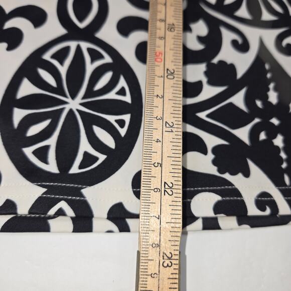 Lands End Takini Top Women 16 DD V Neck Shelf Bra Tile Print Swimwear Vacation - Picture 5 of 9